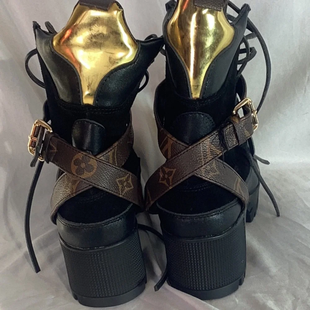Luxury combat boots - Picture 3 of 9